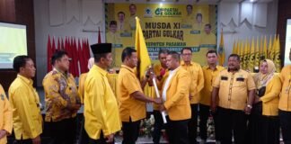 TOMMY IRAWAN SADRA TERPILIH KETUA GOLKAR PASAMAN PERIODE 2025 -2030